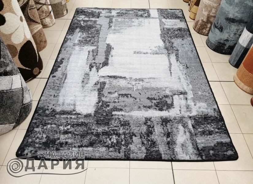 Мокетен килим 112 сив/тюркоаз